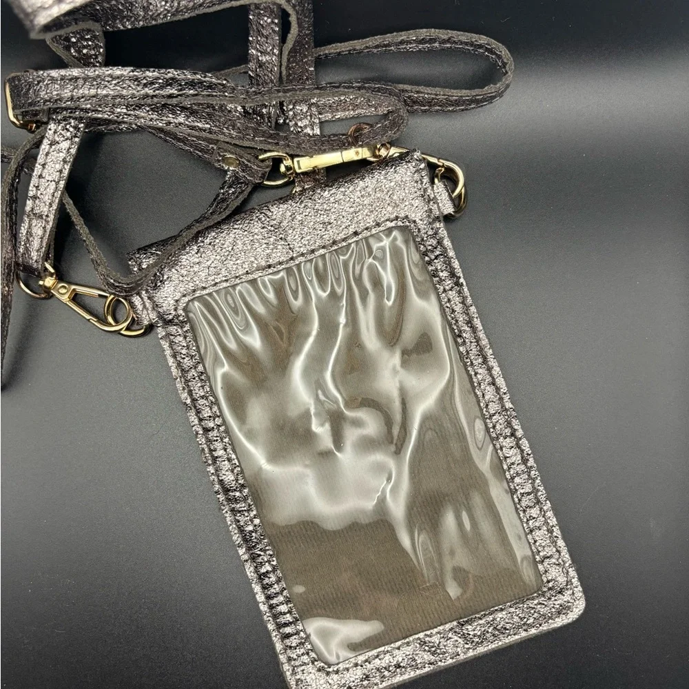 Stylish Metallic Phone Crossbody Case